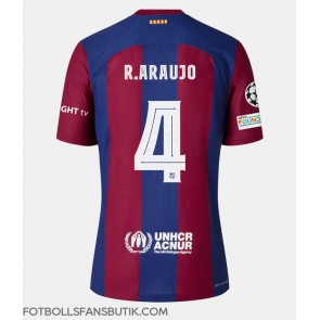 Barcelona Ronald Araujo #4 Replika Hemmatröja Damer 2023-24 Kortärmad